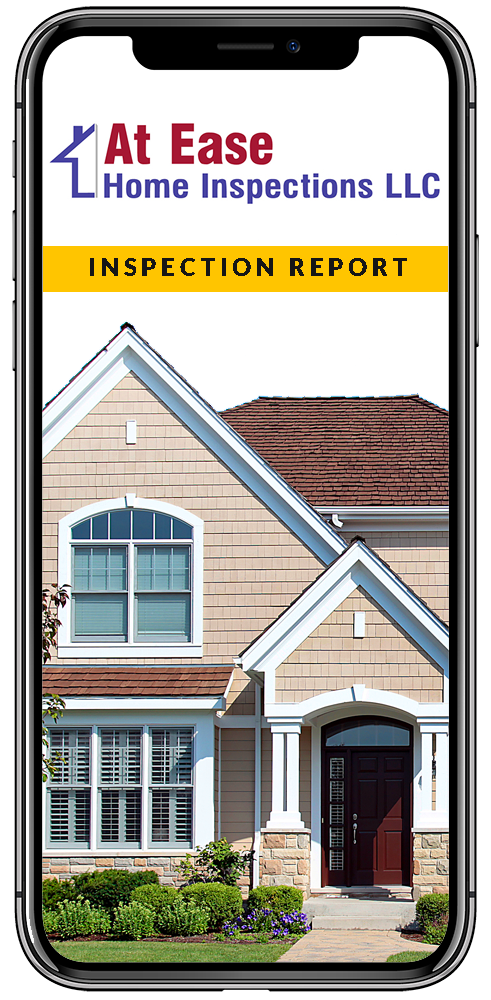 Smartphone showing an online home inspection report
